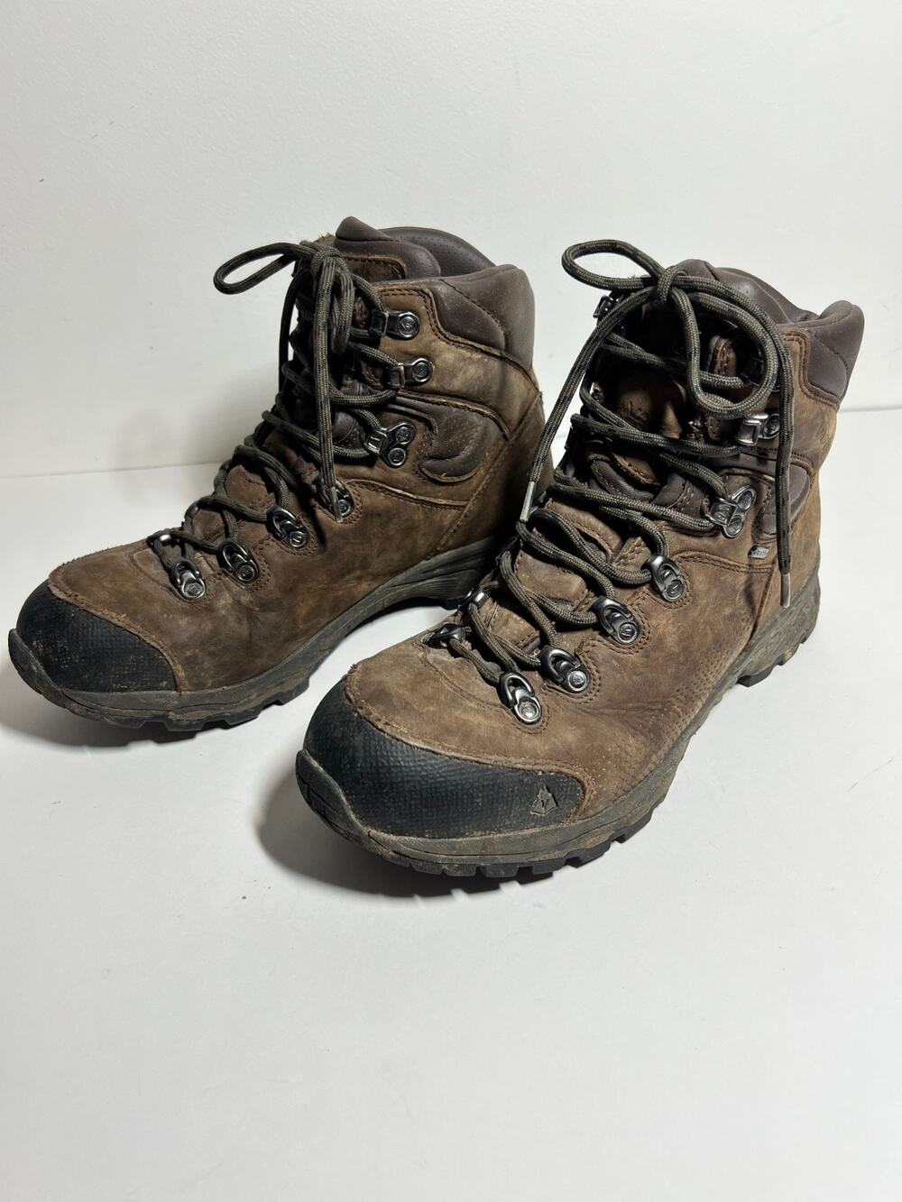 Vasque Men's EUC Brown Leather St. Elias GTX Vibram Goretex Hiking Boots 9 M